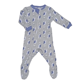【ZippyJamz】有機棉寶寶拉鍊連身服 可愛貓頭鷹